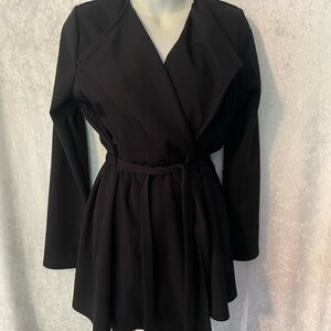 Charlotte Russe Black Wrap Dress Jacket